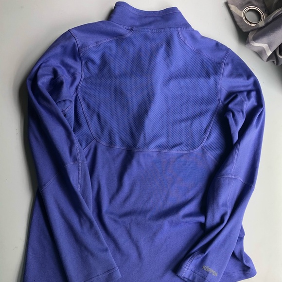 Purple KOPPEN Size L Quarter Zip Jacket - Picture 3 of 4